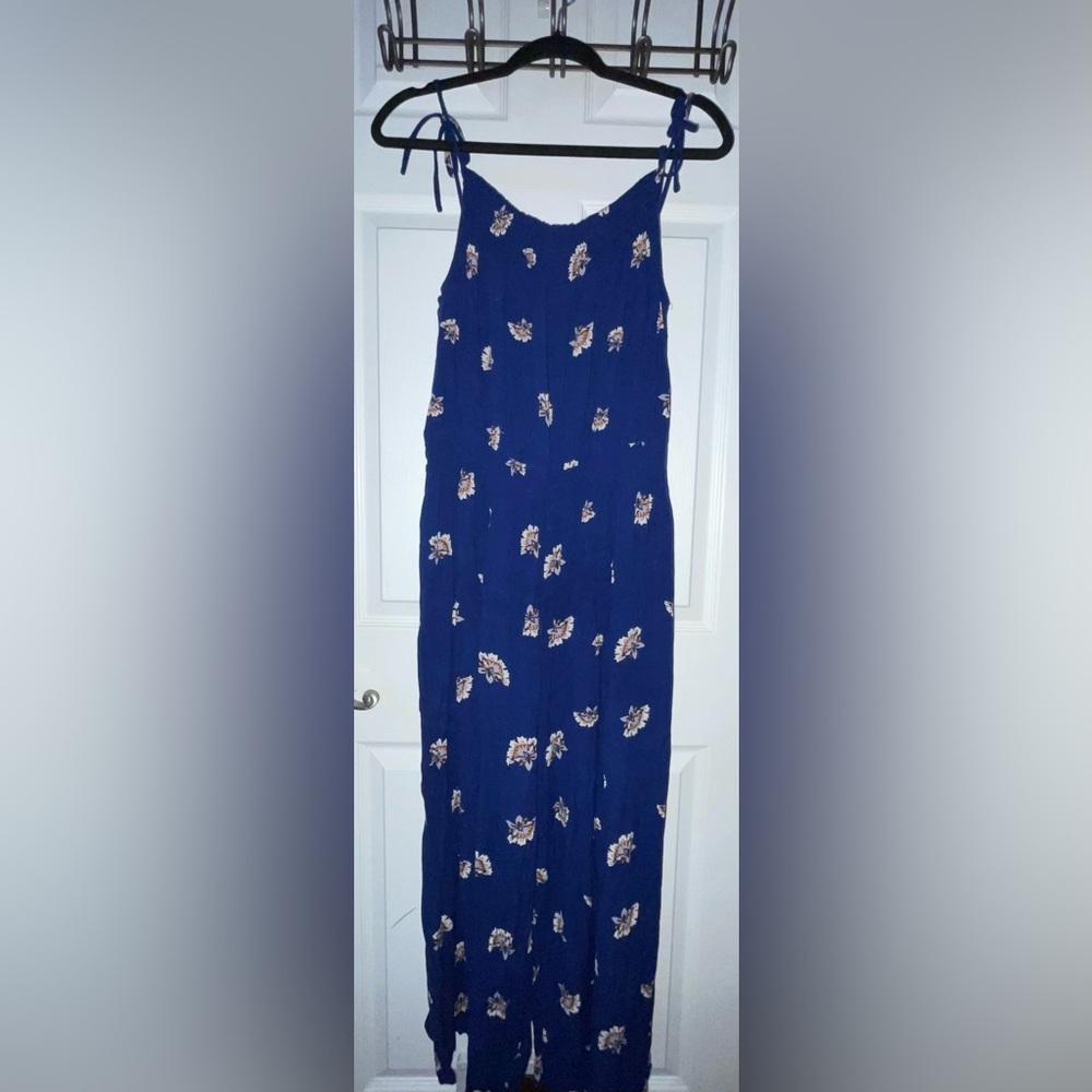 LOFT Azure Floral Jumpsuit XL - Picture 2 of 5